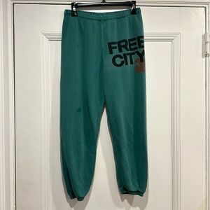 Freecity Green Track Pants